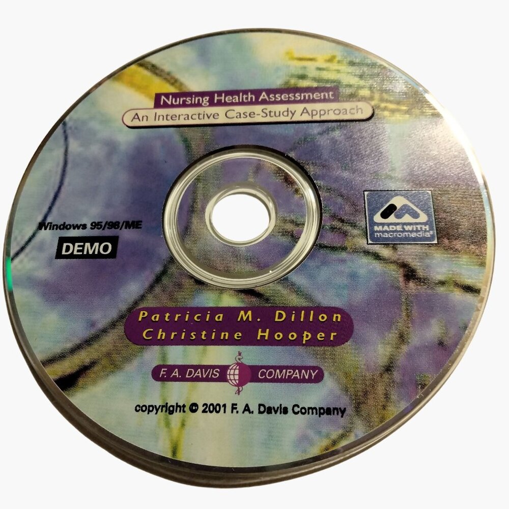F A Davis Nursing Health Assessment Interactive Case Study 2001 Windows 95 96 CD